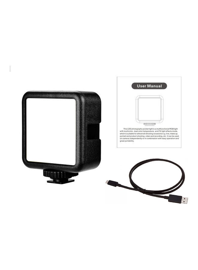 NIBEMINENT Mini RGB Photography Light for Camera Tripod Stand Black  - Image 5