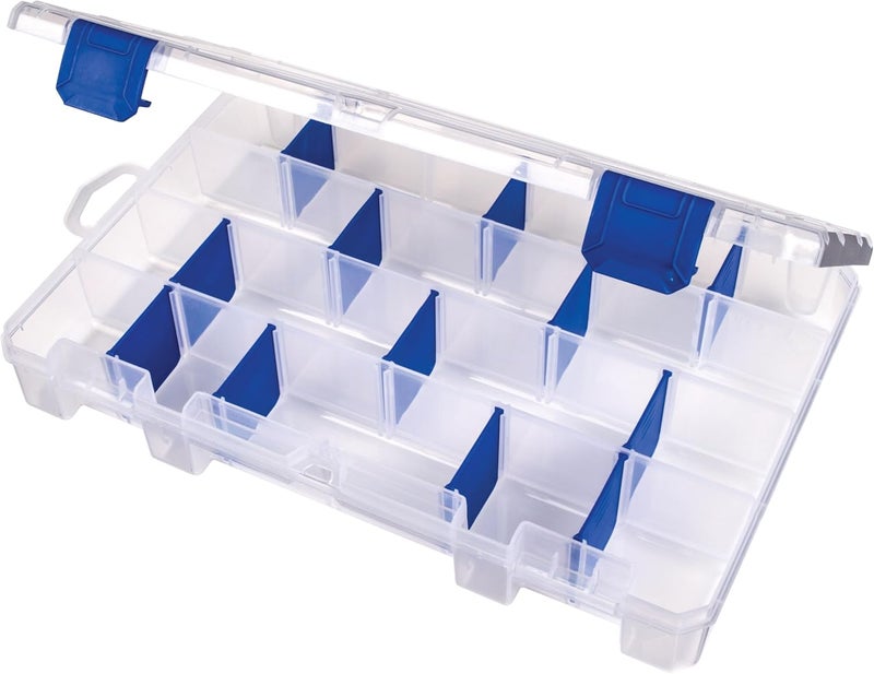 Flambeau Outdoors 4007 Tuff Tainer Fishing Tackle Box with Zerust Anti-Rust Dividers - 12 Adjustable Dividers, 24 Compartments, Clear Organizer - Image 1