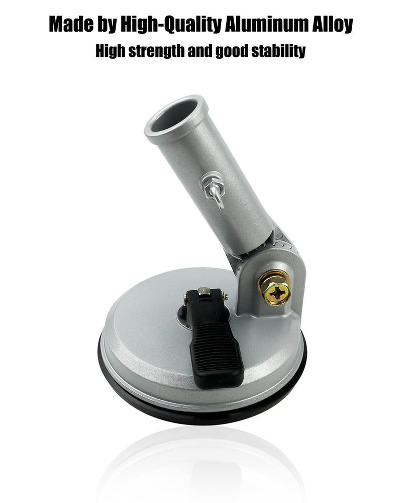 ULZOZN حامل علم بقبضة شفط بتصميم عالمي قابل للتعديل متعدد الوضعيات لحامل العلم الثقيل لتثبيت الأعلام على RV والشاحنات والسيارات وSUV وATV والجدران المنزلية - Image 5