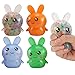 FauKait Easter Basket StuffersEaster Basket Essentials4pcs Squishy Easter Bunny Stress Balls for AdultsEaster Stress Relief Fidget BallsEaster Party Favors Easter Basket Ideas Gifts - Image 2