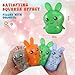 FauKait Easter Basket StuffersEaster Basket Essentials4pcs Squishy Easter Bunny Stress Balls for AdultsEaster Stress Relief Fidget BallsEaster Party Favors Easter Basket Ideas Gifts - Image 4
