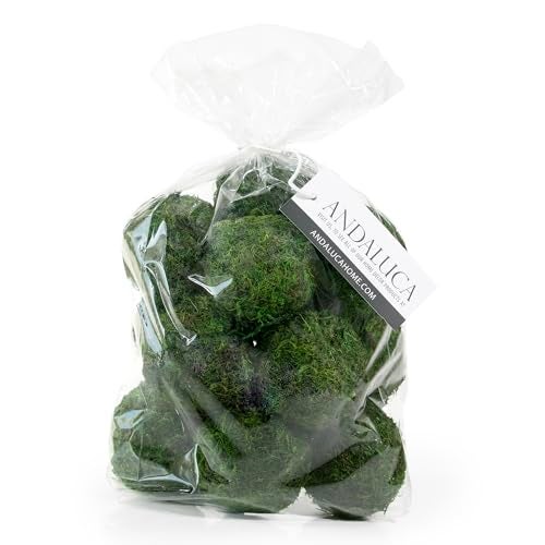 ANDALUCA Decorative Green Moss Balls Bowl Filler Orbs (Pure Moss) - Image 5