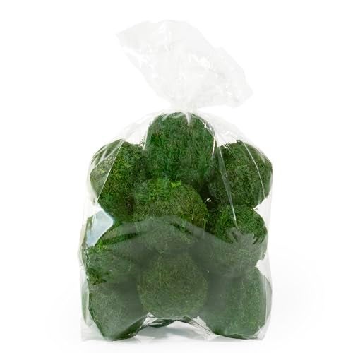 ANDALUCA Decorative Green Moss Balls Bowl Filler Orbs (Pure Moss) - Image 1