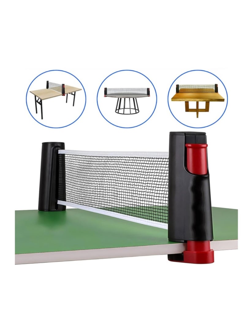 Ping Pong Paddle Set, Portable Table Tennis Set with Retractable Net,Rackets,Balls for Indoor/Outdoor Games - Image 4