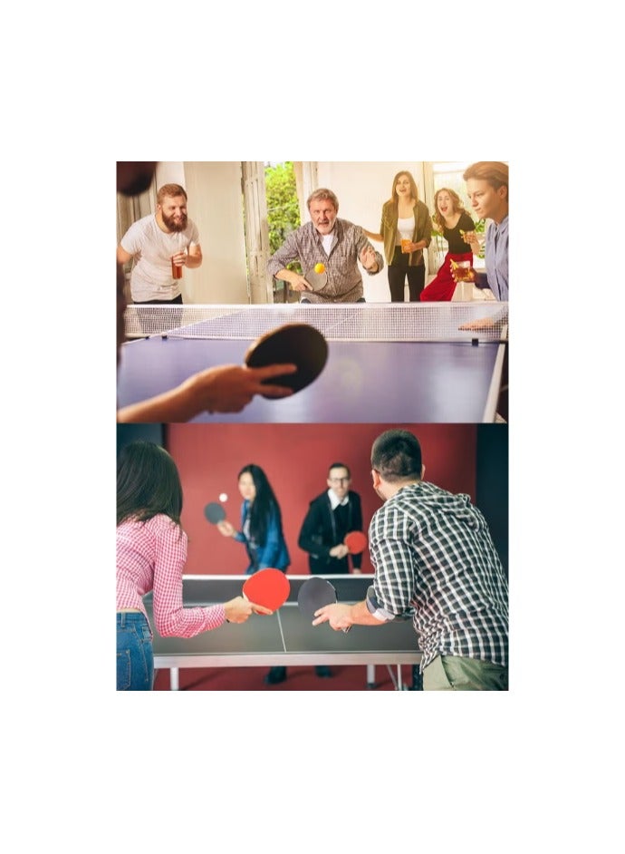 Ping Pong Paddle Set, Portable Table Tennis Set with Retractable Net,Rackets,Balls for Indoor/Outdoor Games - Image 5