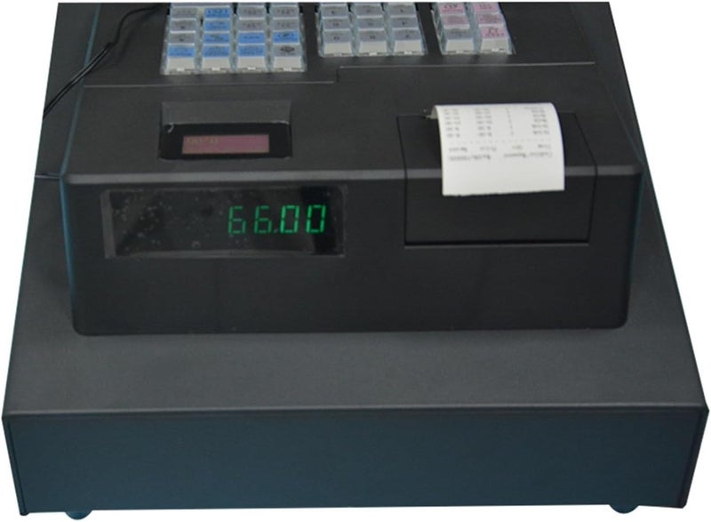 ROOUIO Cash Register, 38-key English System Cash Register, Automatic Cash Register System With Management Software ECR600 - Image 5