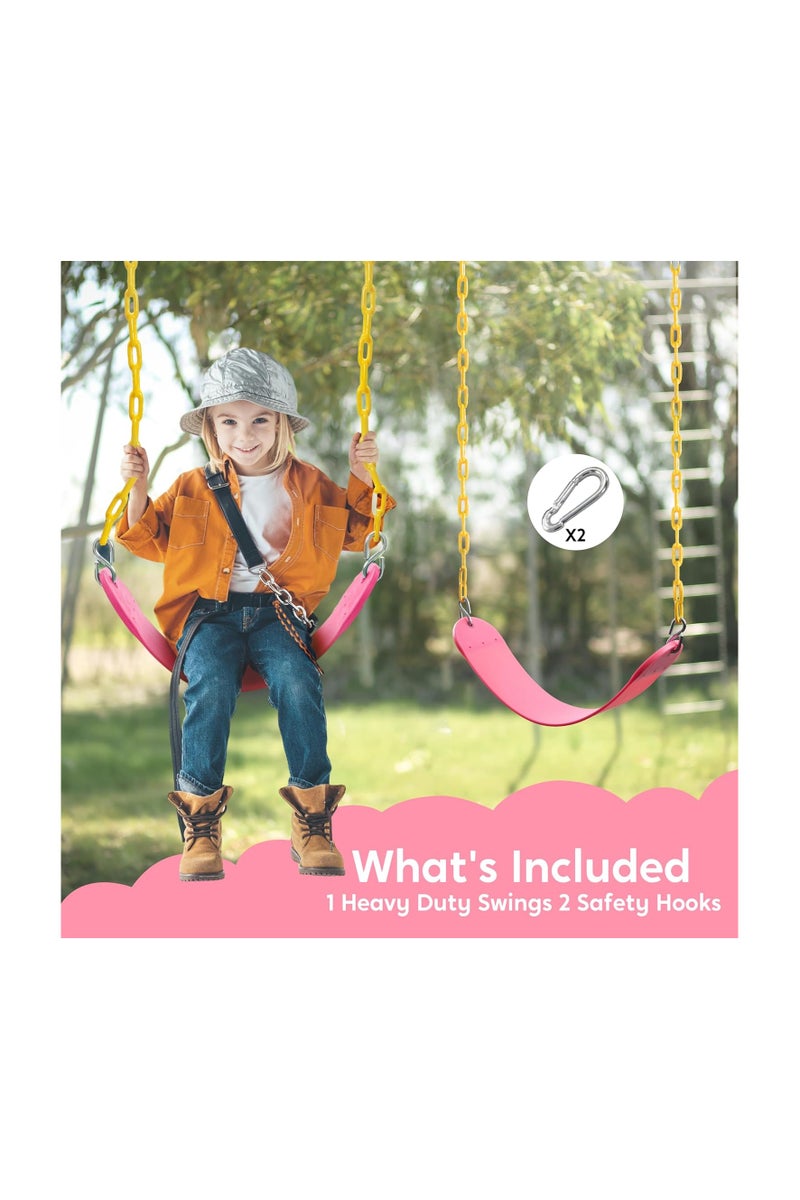 Durable and Easy to Install Anti-Slip Swing Seat Set for Playground Equipment 61x15x150cm - Image 3