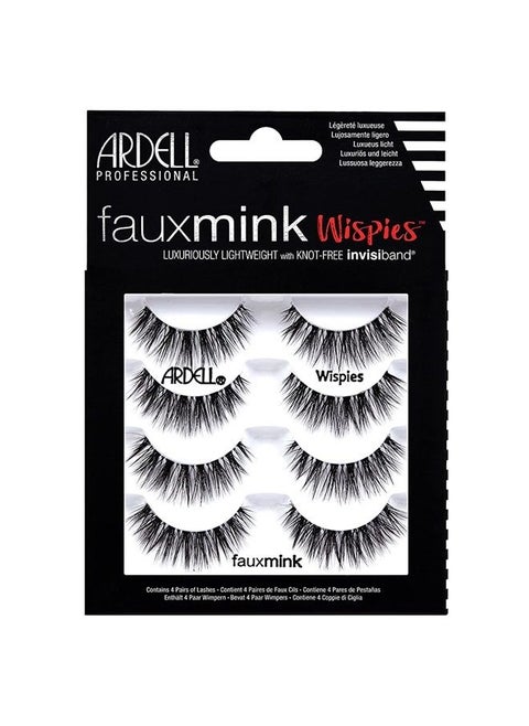 False Lashes Faux Mink Wispies Multipack, 1 pk x 4 pairs
