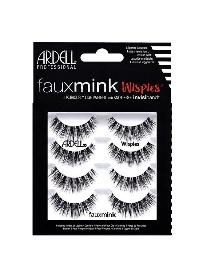 ARDELL - False Lashes Faux Mink Wispies Multipack, 1 pk x 4 pairs - Image 1