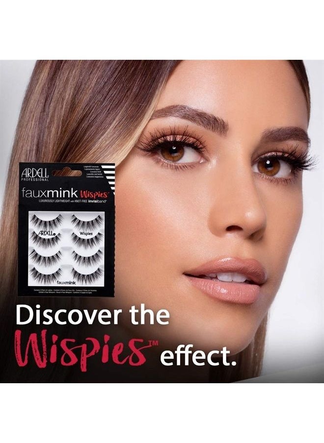 ARDELL - False Lashes Faux Mink Wispies Multipack, 1 pk x 4 pairs - Image 1