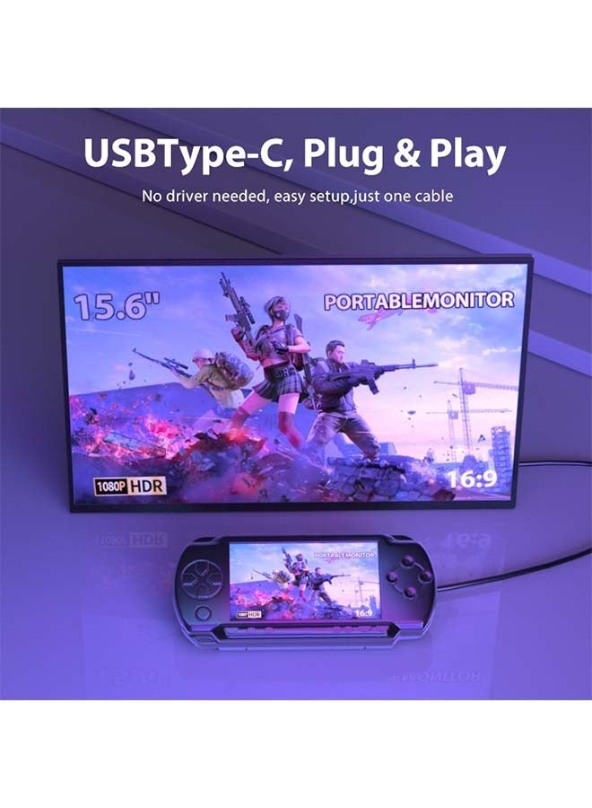 Portable monitor computer tablet phone notebook external portable extended display 15.6-inch 1080P stand type  - Image 2
