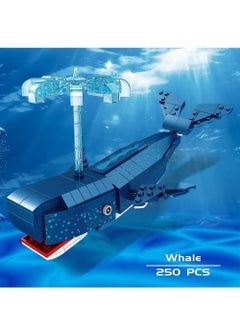 Generic Blue Whale Building Toy Set, Sea Animal Building Blocks, Deep Sea Creatures Building Toy Set for Children 8 Years Old and Up, Party Favors, Birthday, 250 Pieces  - Image 2