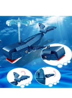 Generic Blue Whale Building Toy Set, Sea Animal Building Blocks, Deep Sea Creatures Building Toy Set for Children 8 Years Old and Up, Party Favors, Birthday, 250 Pieces  - Image 3