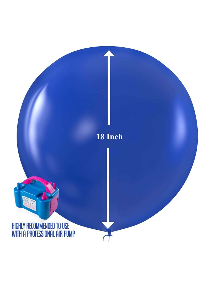 JOLLITY LLC 18 Inch Large Latex Balloons for Birthday Party Wedding Baby Shower Graduation Corporate Events Holidays 10 pcs (Blue) - Image 4