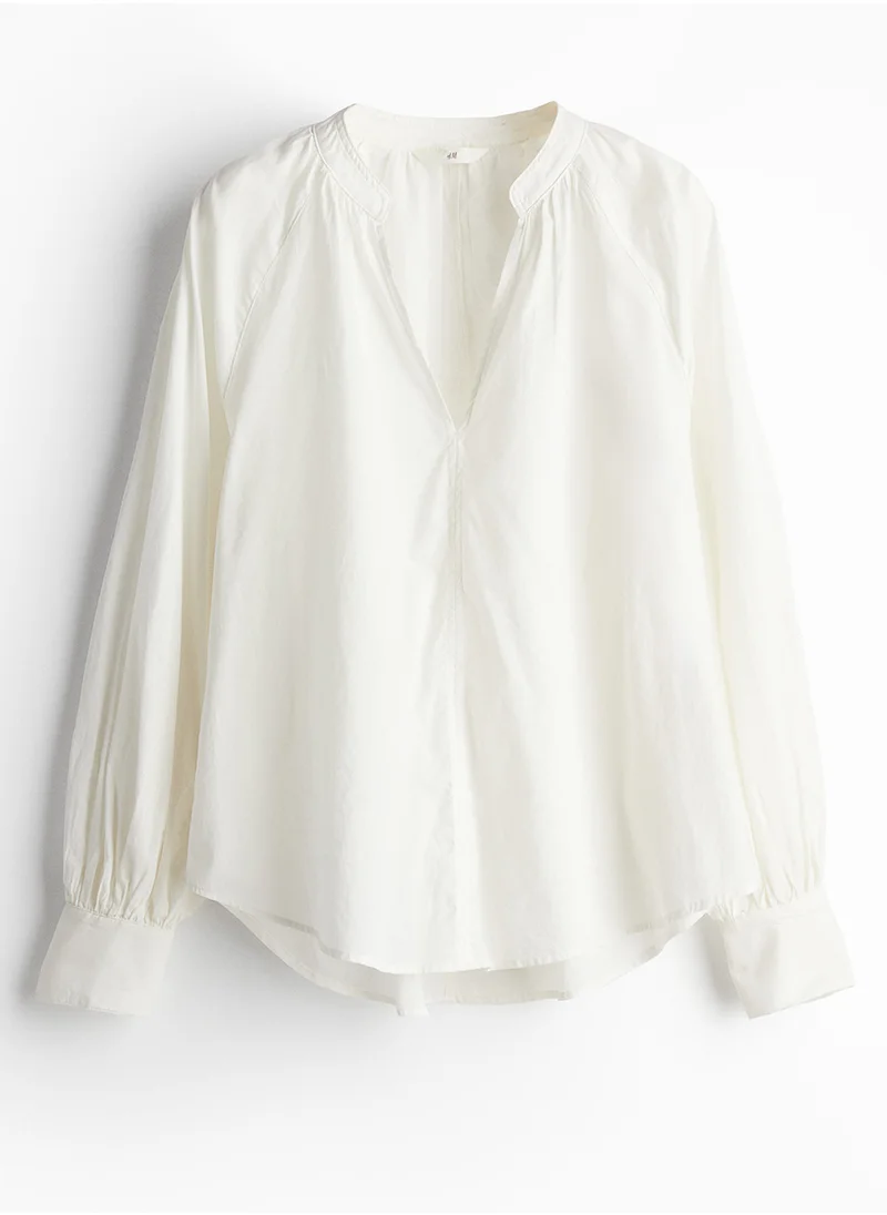 H&M Balloon-Sleeved Blouse