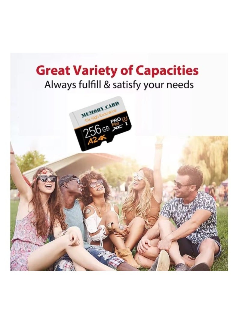 PRO Micro SD/TF Memory Card 256GB – High Speed V30 Memory Card, 4K Compatible for Mobile Phones, Smartphones, Tablets, Toys, CCTV, and Action Cameras - Image 5