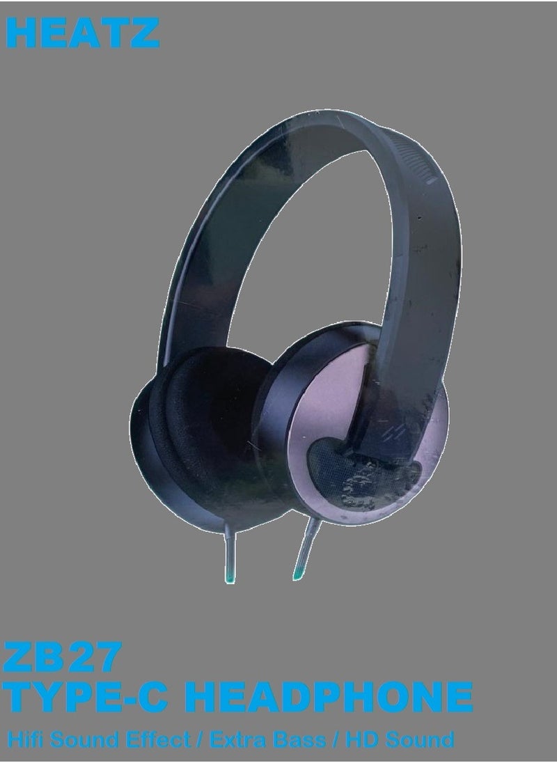 HEATZ ZG27 TYPE-C HEADPHONE, HIFI SOUND EFFECT, EXTRA BASS, HD SOUND  - Image 2