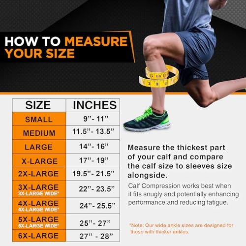 Doc Miller Premium Calf Compression Sleeve 20-30mmHg Strong Calf Support Graduated Pressure for Running Muscle Recovery Shin Splints Varicose Veins (Skin/Nude, Medium, Pair) - Image 3