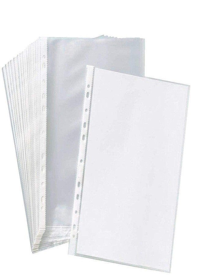 Jeyang A4 Size Transparent Document Holder Sleeves; Waterproof Page Protector with 11 Punched Holes (100 PC (150 Micron)) - Image 1