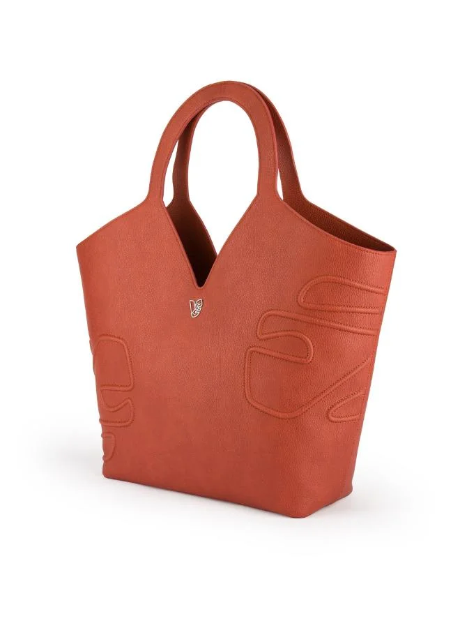 Veganologie Maze Tote Bag in Brown Made from 18 Recycled Bottles