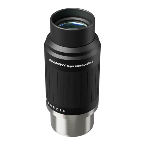 SVBONY SV230 820mm Zoom Eyepiece Parfocal Design WideAngle 5772 Aspherical Optics 125 and 2 Dual Fit for Planetary Deep Sky Observation - Image 1