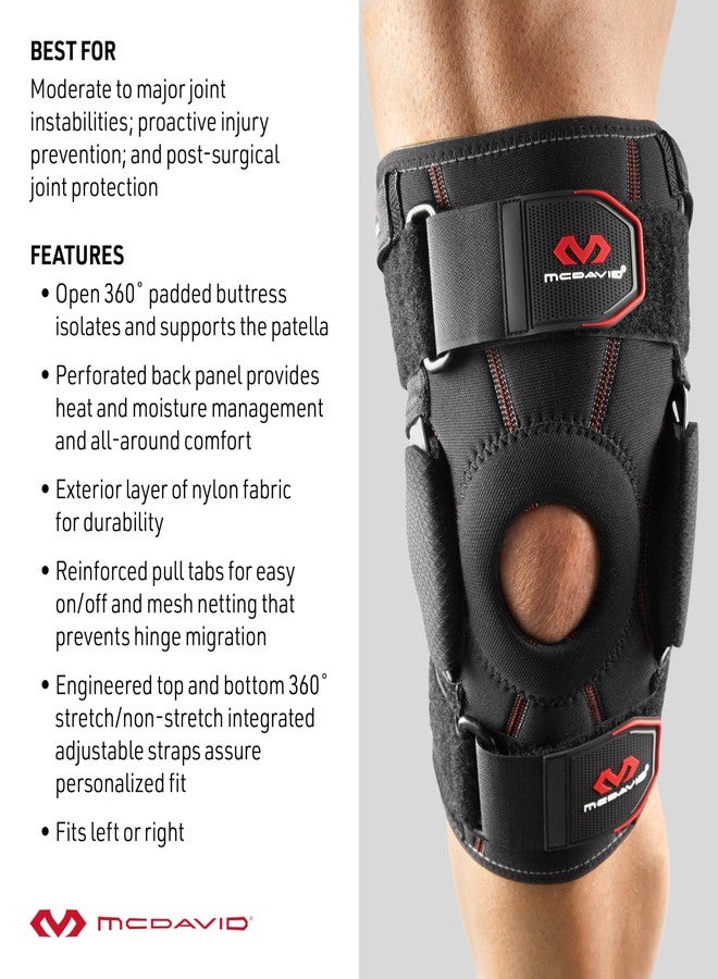 McDavid Level 3 Knee Brace with Dual Disk Hinges - 422R-BK, Medium - Image 5