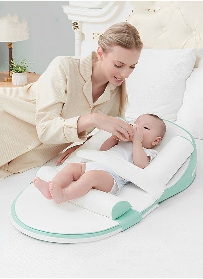 MIXDE Baby Nursing Pillow for Breastfeeding, Multi-Functional Original Plus Size Breastfeeding Pillows, Infant Anti-Spit Milk Slope Mat, Memory cotton Supportive Cushion  - Image 1