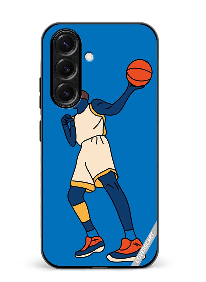VR CREATIVE Protective Case Cover For Samsung Galaxy S25 Basketball Player In Action With Ball Design Multicolour