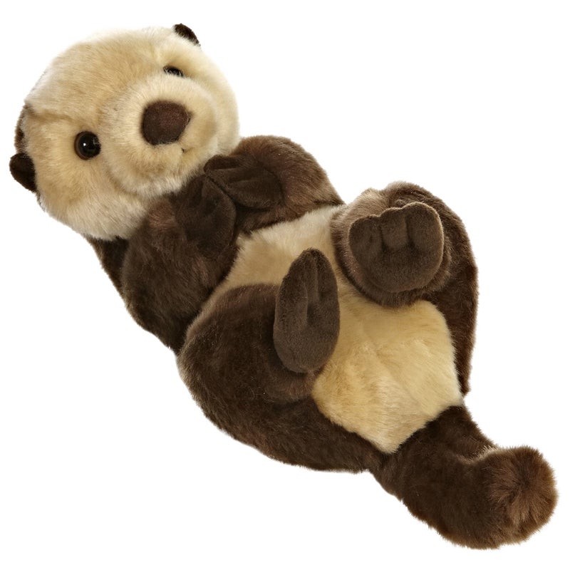Aurora® Realistic Miyoni® Sea Otter Stuffed Animal - Lifelike Detail - Cherished Companionship - Brown 10 Inches - Image 1
