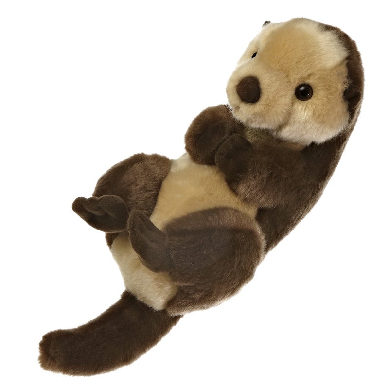 Aurora® Realistic Miyoni® Sea Otter Stuffed Animal - Lifelike Detail - Cherished Companionship - Brown 10 Inches - Image 4