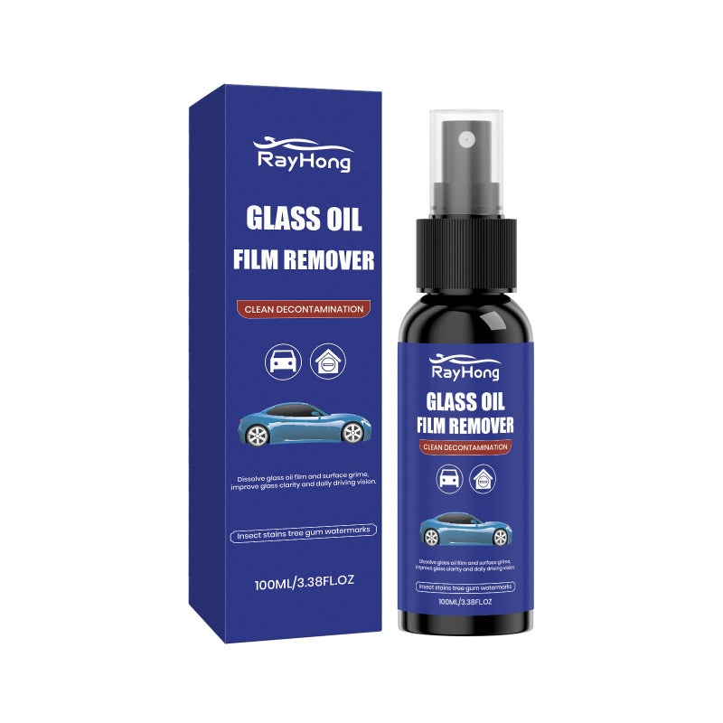 RAYHONG Glass Oil Film Remover – Car Windshield and Window Stain & Watermark Remover, Rain-Repellent  Cleaner - Image 1