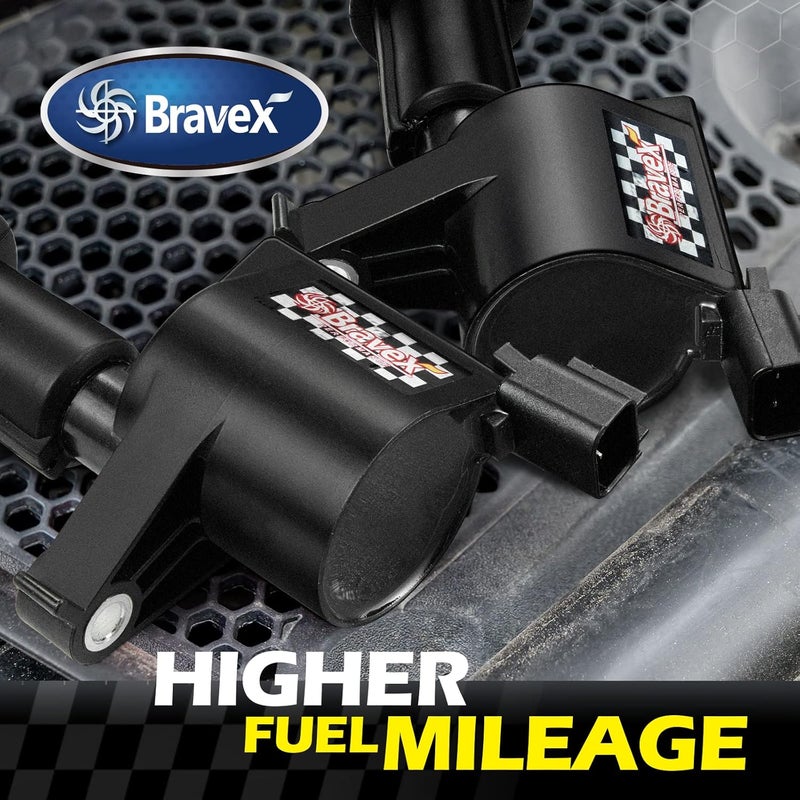 Bravex 8 Pack Straight Boot Ignition Coils for Ford Lincoln Mercury V8 V10 - Image 4