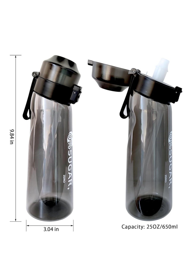 MIXDE Sports Air Water Bottle, BPA-Free Starter Set Drinking Bottles with 5 Flavour Pods Scented for Flavouring, 0 Sugar, 0 Calorie  - Image 2
