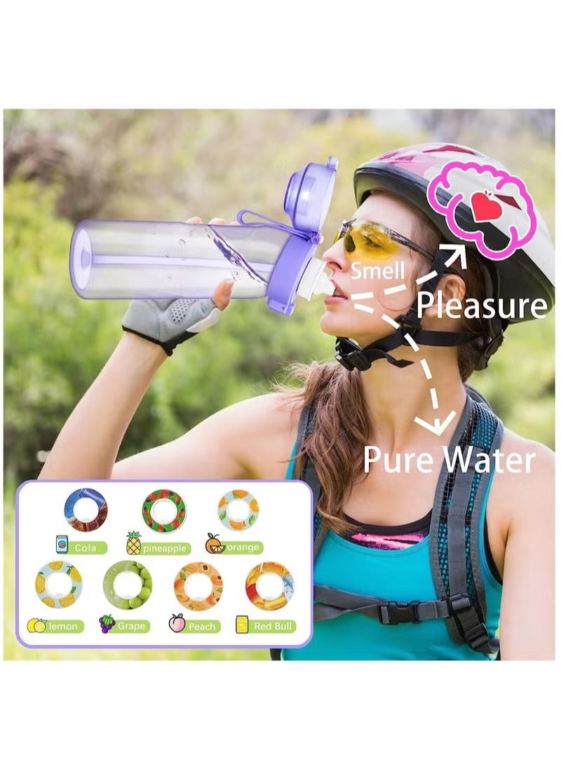 MIXDE Sports Air Water Bottle, BPA-Free Starter Set Drinking Bottles with 5 Flavour Pods Scented for Flavouring, 0 Sugar, 0 Calorie  - Image 3