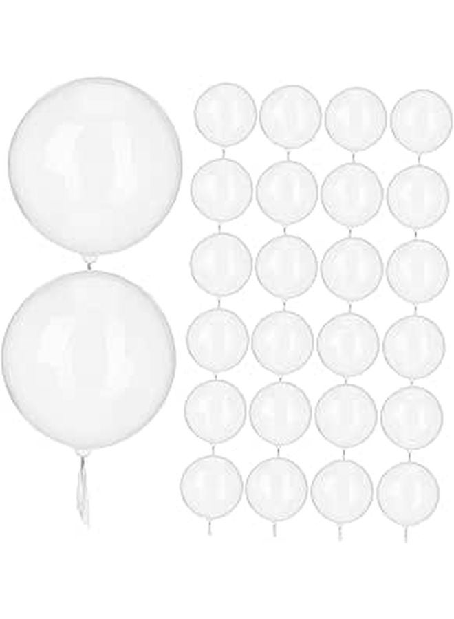 Large 100 Pcs Bubble Bobo Balloons For Birthday Wedding School Events Decorations - Image 1