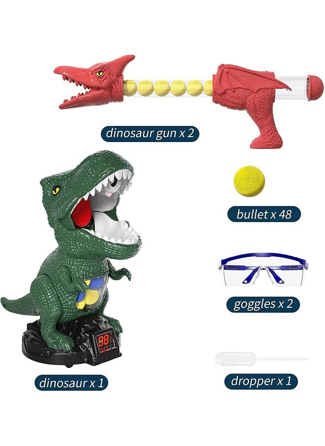 Garlo Dinosaur Shooting Toys for 4 5 6 7 8 Year Old Boys, Movable Target Shooting Game Dinosaur , Score Record, LED & Sound for Kids 4 5 6 7 8 9 10 Years Old  - Image 2
