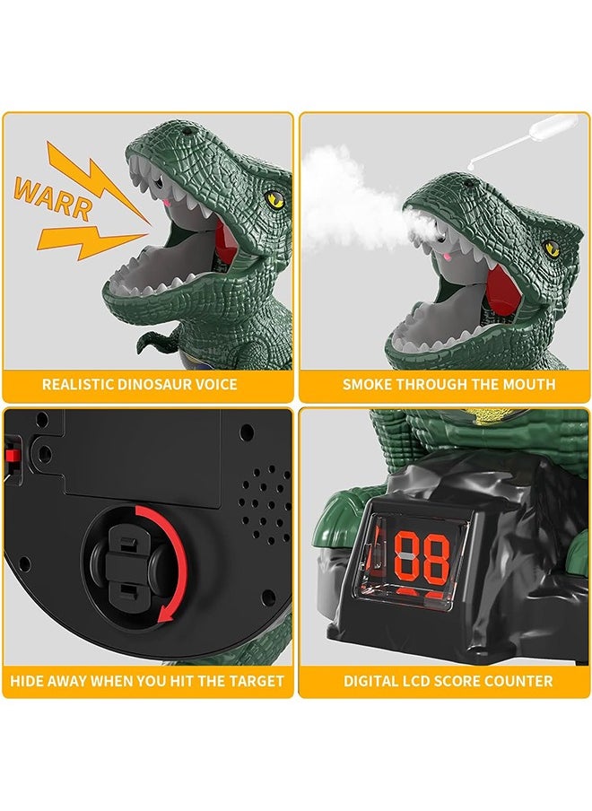 Garlo Dinosaur Shooting Toys for 4 5 6 7 8 Year Old Boys, Movable Target Shooting Game Dinosaur , Score Record, LED & Sound for Kids 4 5 6 7 8 9 10 Years Old  - Image 3
