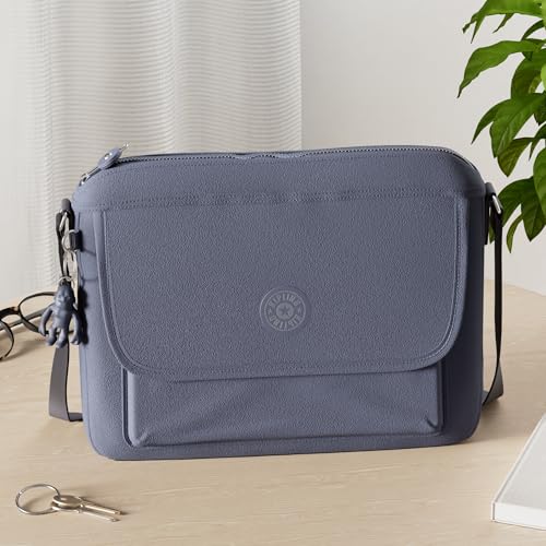 KIPLING KIPLING حقيبة كيبيلينغ النسائية آيسلينغ، حقيبة خفيفة يومية، حقيبة كتف عبر الجسم، زرقاء، 12 ل x 8.87 ح 4 د أمريكي - Image 2