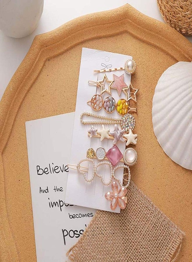 BAOER 8 Piece Korean Style Pearl Metal Hair clips, Plastic Pearl Barrettes Hairpin for Women & Girls(Pink) - Image 5