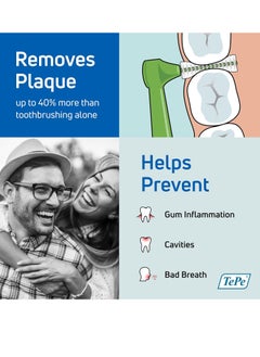 Tepe TEPE Interdental Brush Angle, Angled Dental Brush for Teeth Cleaning, Pack of 6, 0.6 mm, Medium Gaps, Blue, Size 3  - Image 3