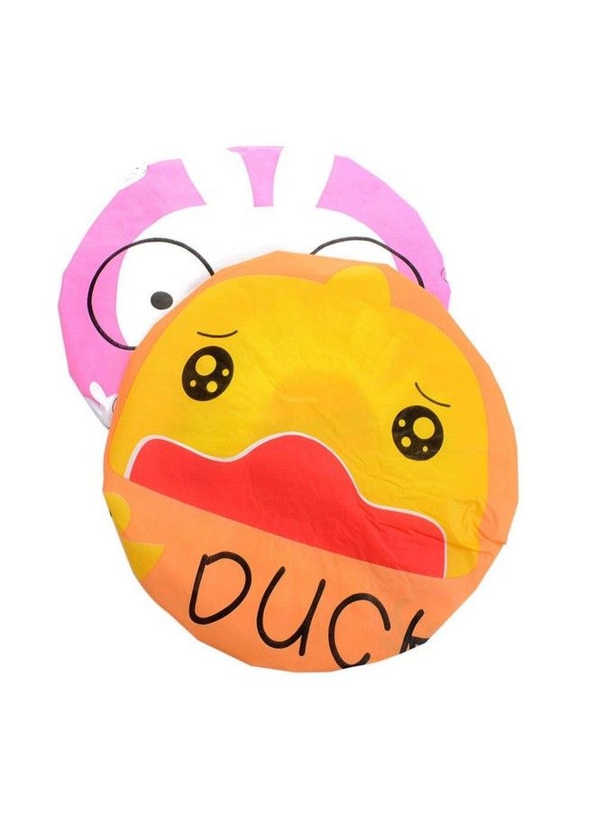 Aysekone - 5 Pieces Cartoon Animals Waterproof Elastic Peva Shower Caps Bath Caps Bathing Bathroom Hats Bathroom Accessories For Women And Girls - Image 1
