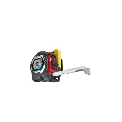 TAJIMA Tape Measure - 16 ft x 1 inch GS-Lock Measuring Tape with Shock Resistant Case & Safety Clip Holder - GSSF-16BW - Image 3