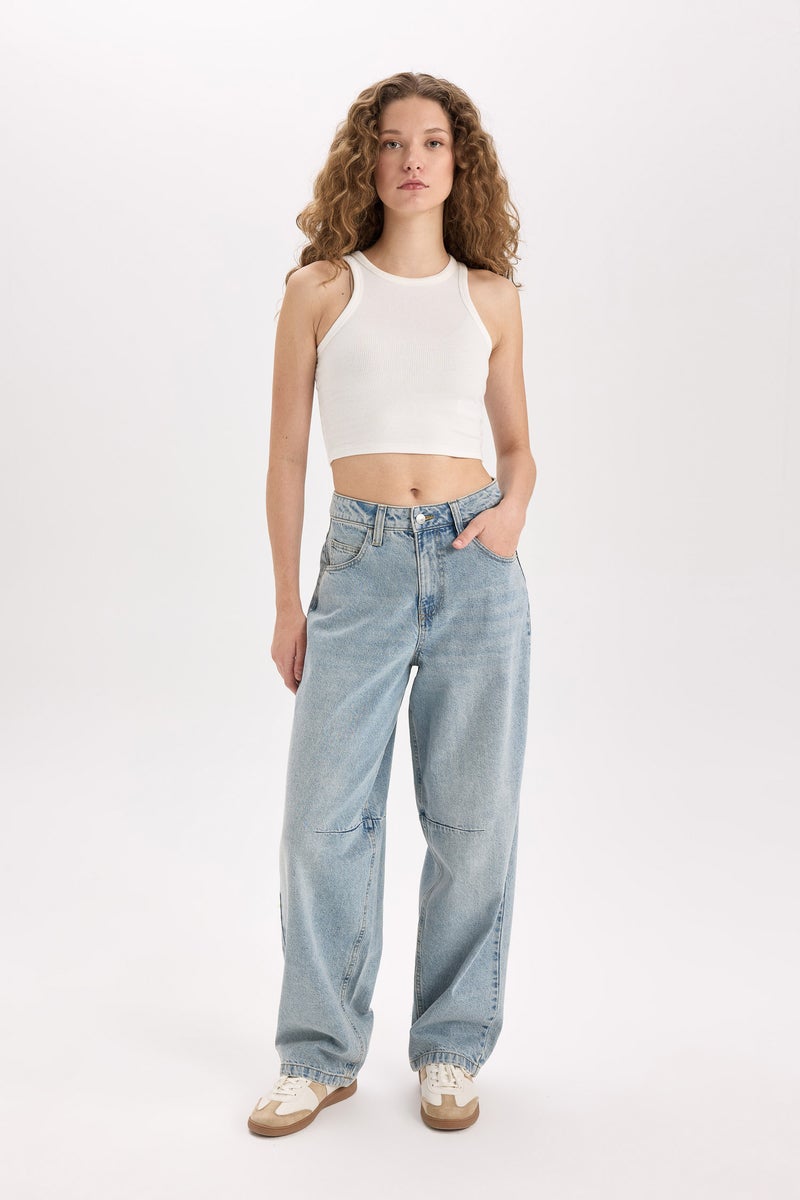 DeFacto Woman Baggy Fit Jean Trousers - Image 2