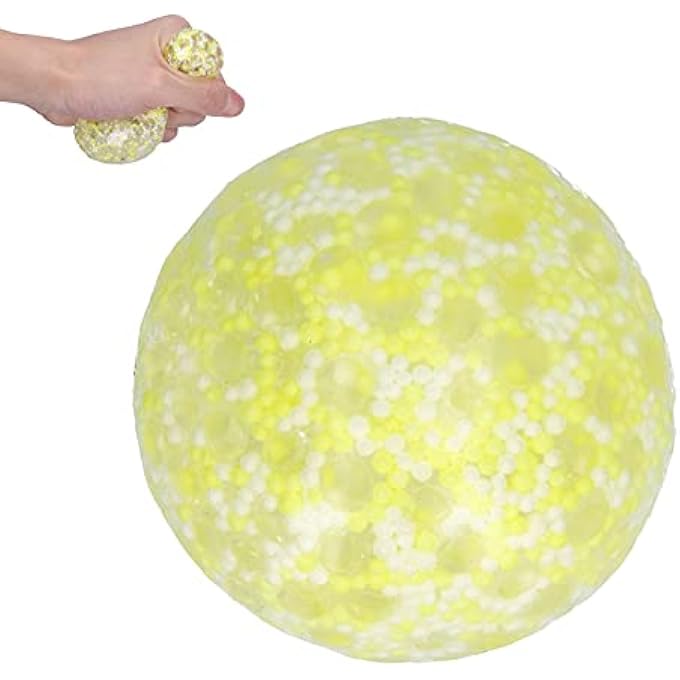 Cryfokt Stress Relief Squeeze Ball Tear Resistant Decompression Toy for Children Above 3 Years Old (Yellow) - Image 5