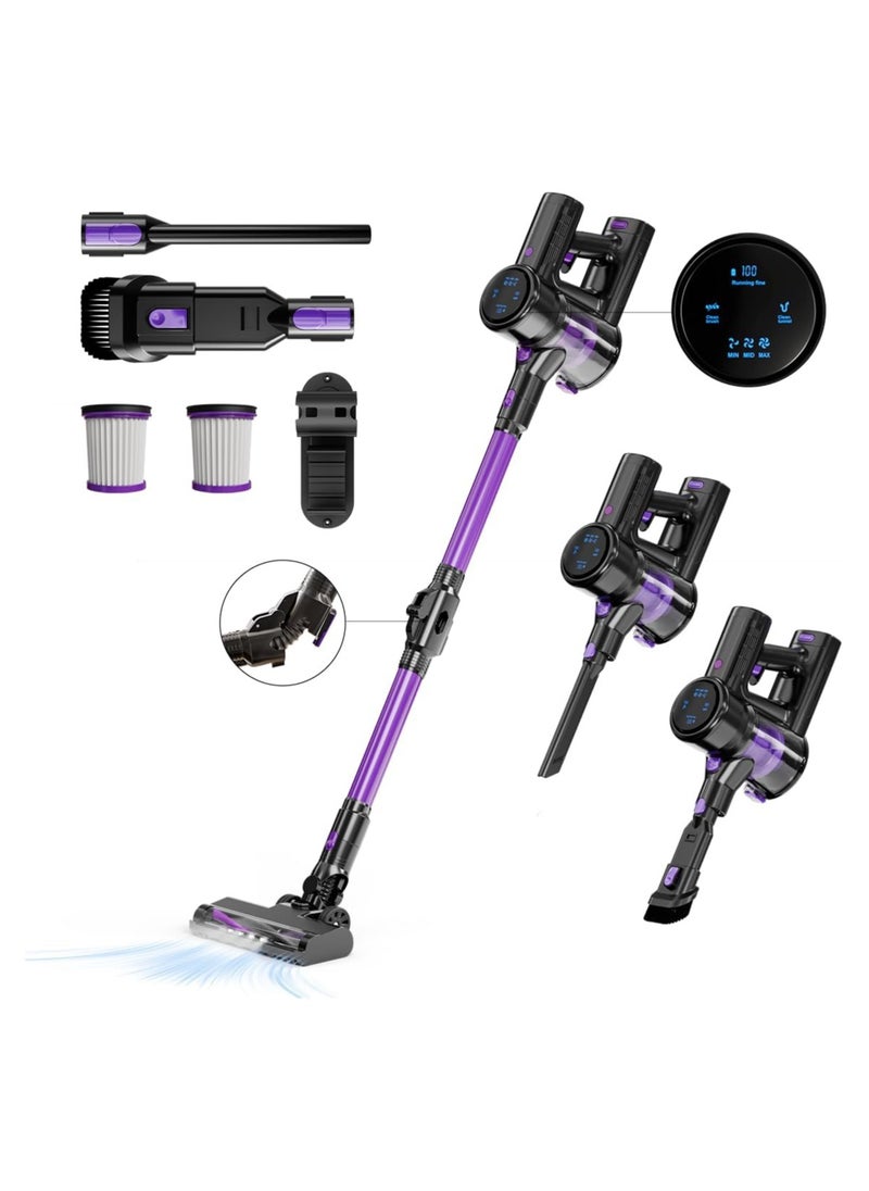 Joshberg 6 in 1 Cordless Vacuum Cleaner,22000Pa/250W Stick & Handheld Vacuum Cleaner with Brushless Motor and LED Display,for Home Hardwood Floor, Carpet, Pet Hair, Car  - Image 1