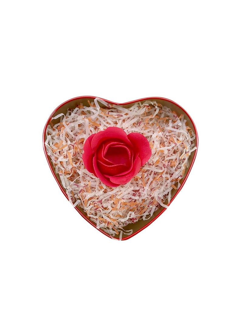 ECO SARRAS Eco Sarras thin shredded paper crinkle paper grass strips gift tray decoration gift hamper decorations gift box fillers wedding birthday valentines day gift 2000 Grams 2 KG White and Orange  - Image 5
