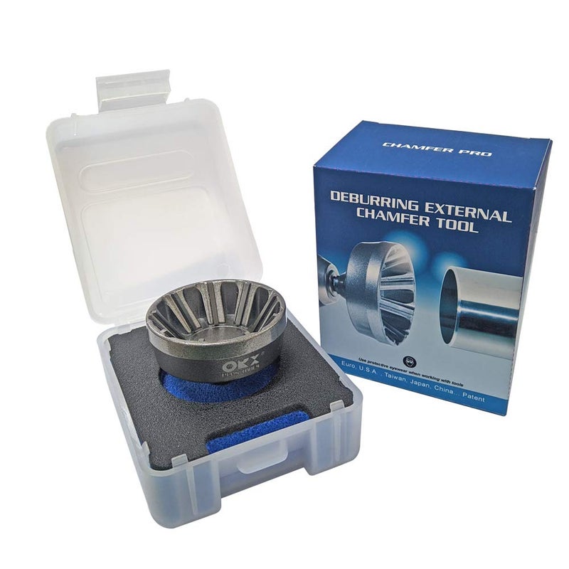 ORX PLUS TOOLS ORXPLUS Tools Deburring External Chamfer Tool, Tungsten Blade, Deburring Drill Bit, Remove Burr Tools for Fit 1-3/8" to 2-1/8"(34mm-54mm) - Image 1