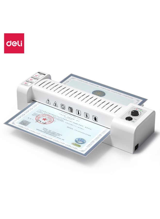 Deli A3/a4 Home And Office Laminator, Six Adjustable Settings, Automatic Film Feed And Retraction, For Photos And Documents, Cold And Hot Lamination, Gray 3892 - Image 4