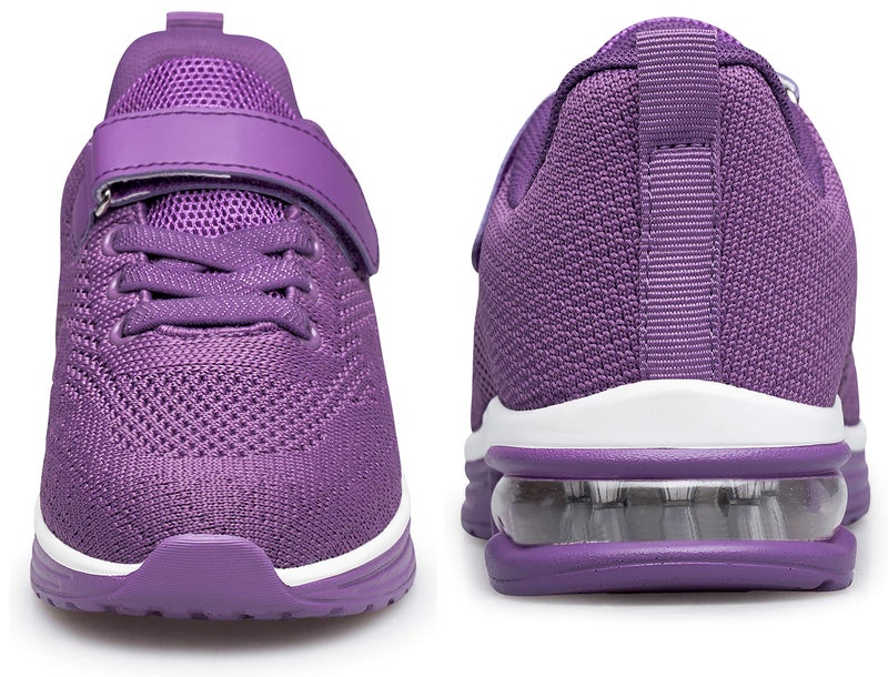 Anlarach Kids Toddler Shoes Boys Girls Athletic Running Shoes Air Cushion Sneakers for Toddler 6 Purple - Image 2