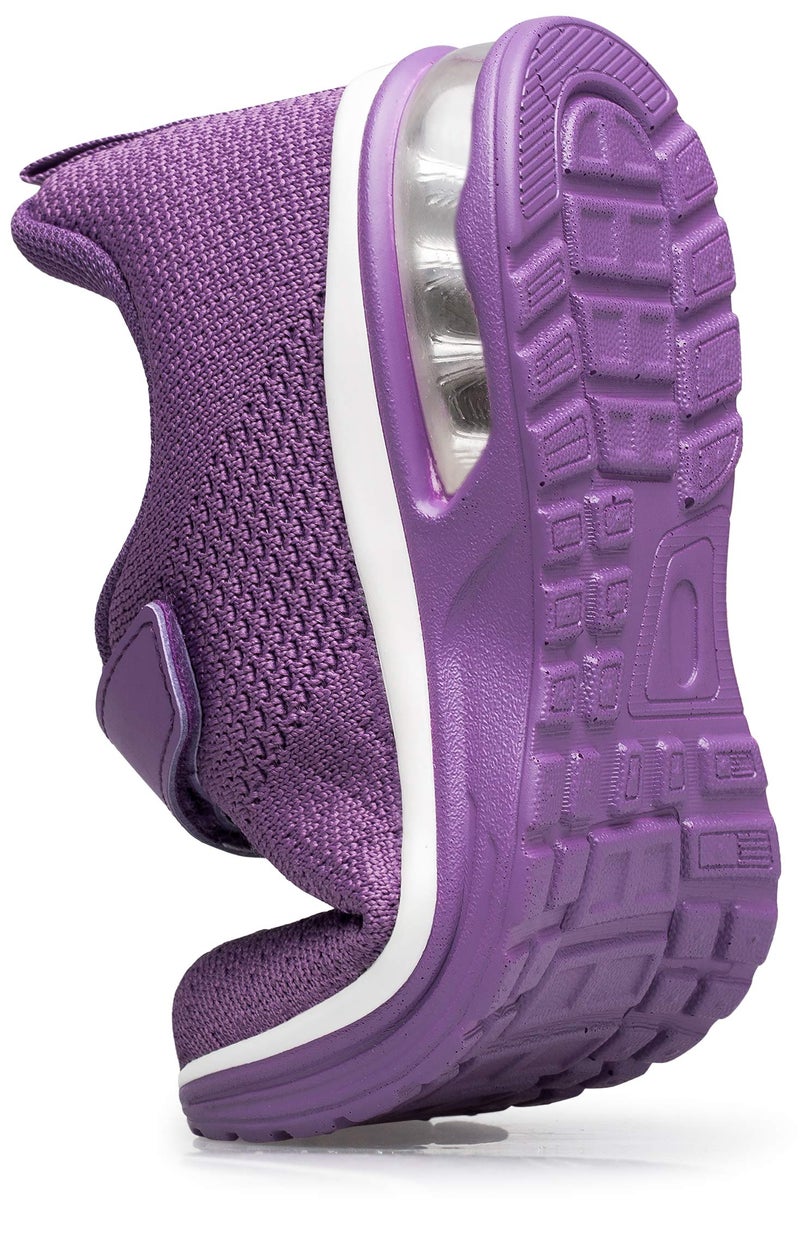 Anlarach Kids Toddler Shoes Boys Girls Athletic Running Shoes Air Cushion Sneakers for Toddler 6 Purple - Image 3